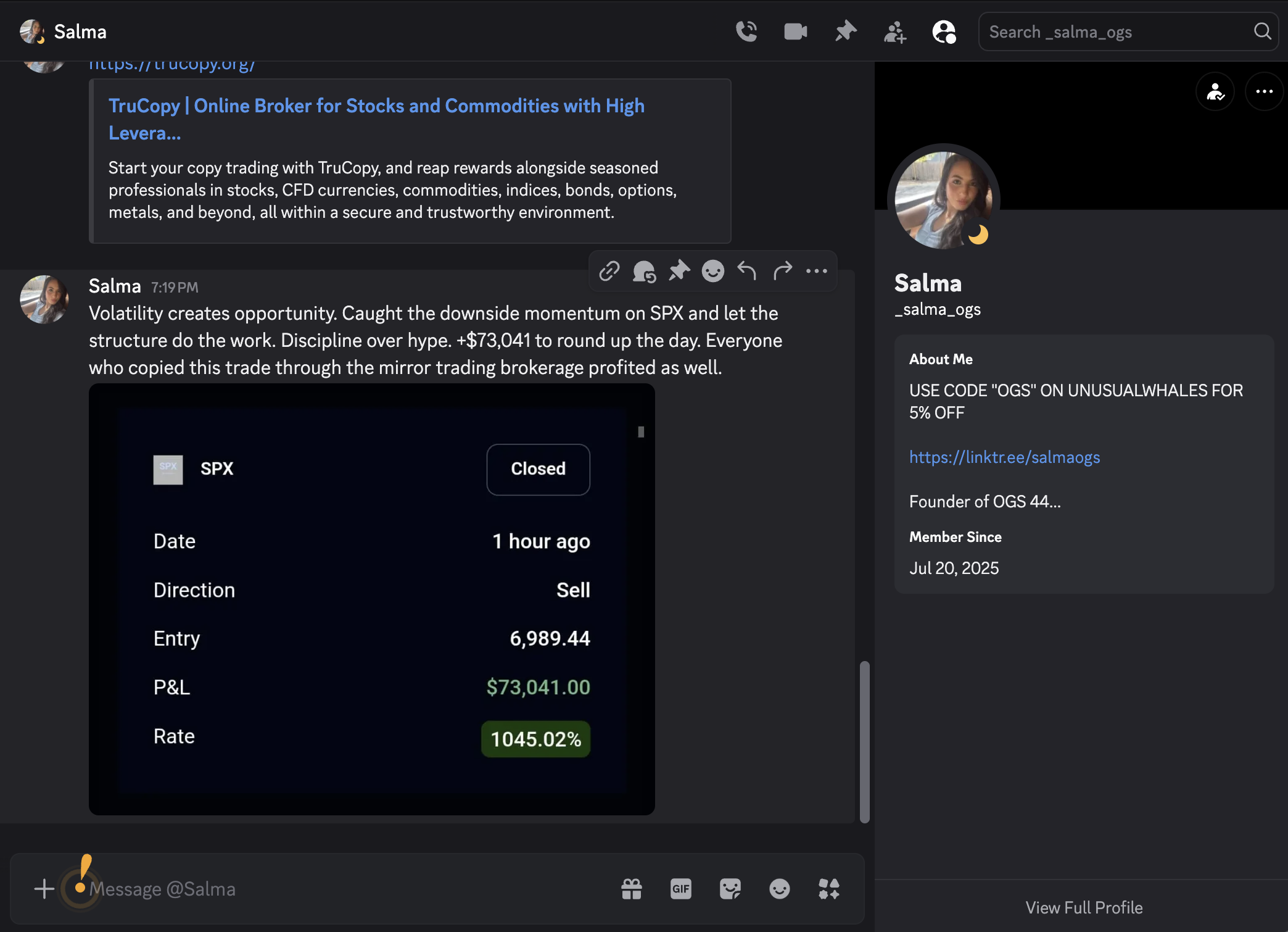 TruCopy scammer Discord conversation 5
